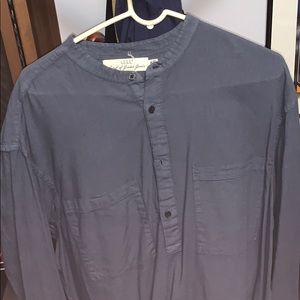 H&M Long sleeve 1/4 button shirt